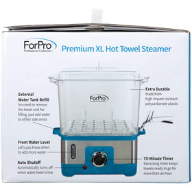ForPro Premium XL hot towel steamer ideal for salon workflows and spa sessions