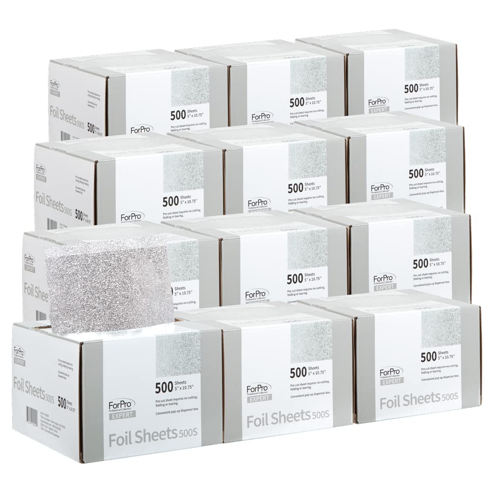 ForPro Professional Collection embossed foil sheets in a pop-up dispenser for quick, mess-free use.