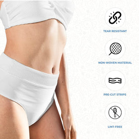 ForPro strips optimized for large area waxing such as legs and back.