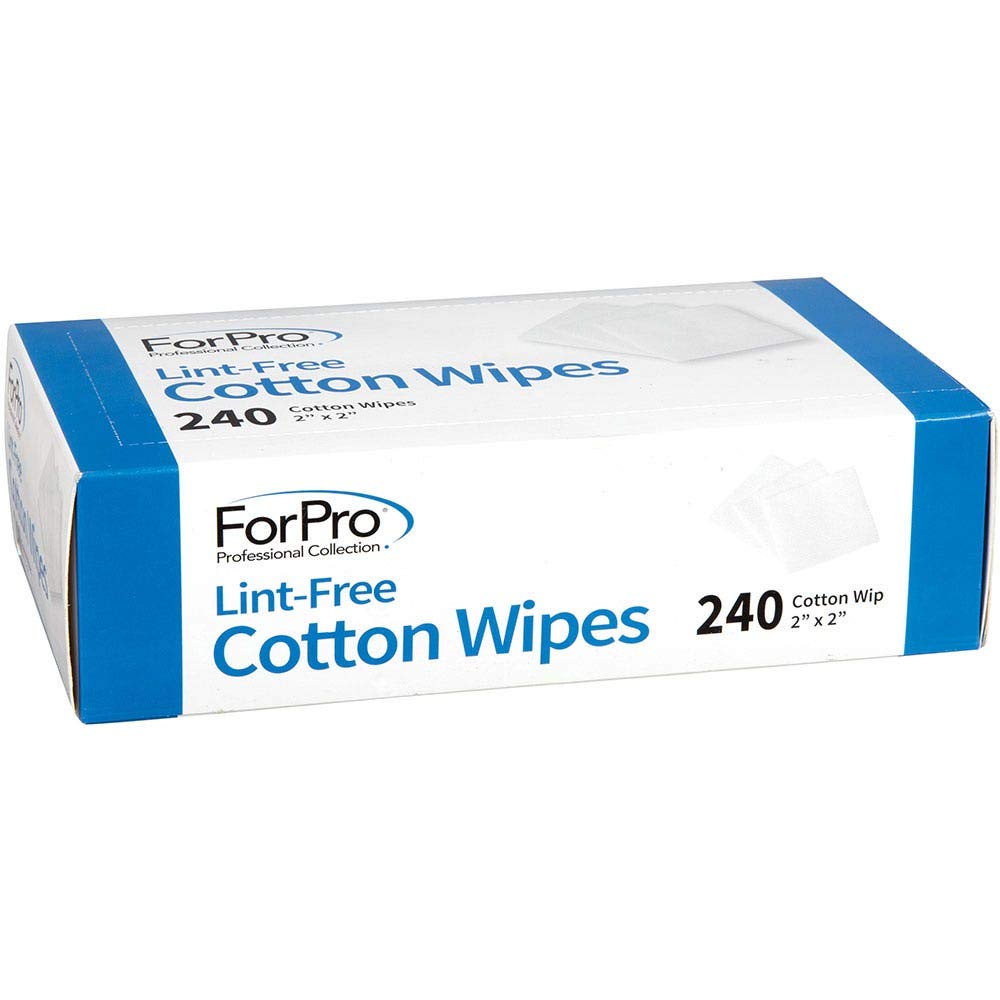 ForPro cotton wipes 2x2 inch squares for facial care and skincare routines