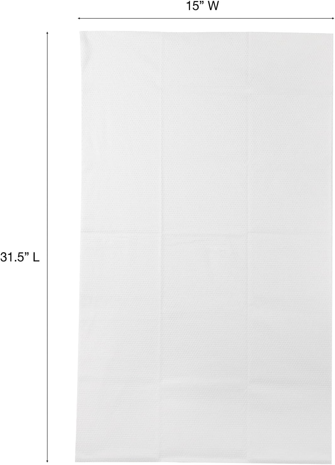ForPro Professional Collection extra-large towel offers 15x31.5 inches for spa-ready coverage.