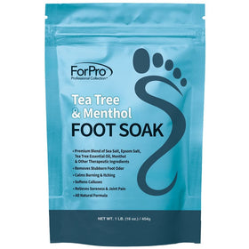 ForPro Sea Salt and Epsom salts foot soak bottle easing tired feet