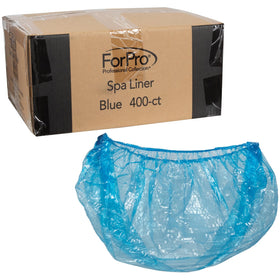 ForPro Spa Liners blue universal fit for pedicure spas, sanitary and ready for use.