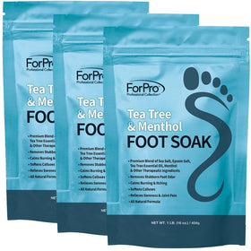 ForPro Tea Tree Menthol Foot Soak bottle with refreshing aroma for feet