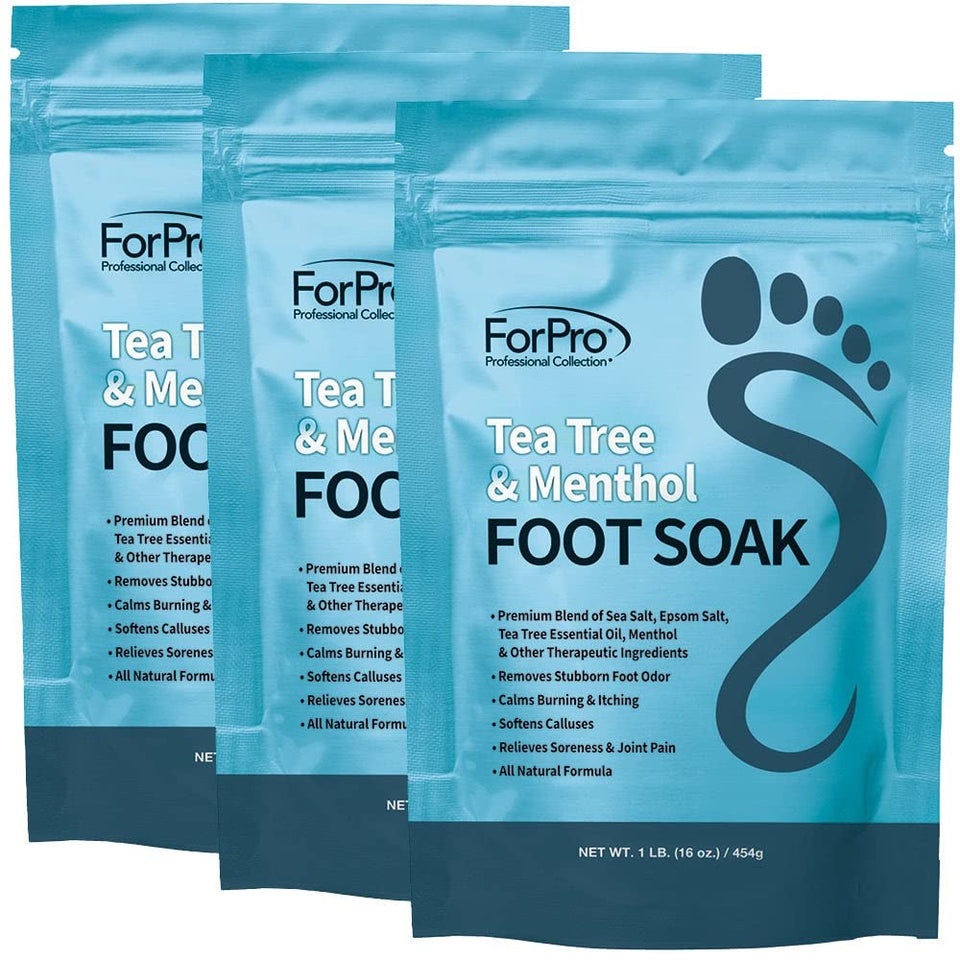 ForPro Tea Tree Menthol Foot Soak bottle with refreshing aroma for feet