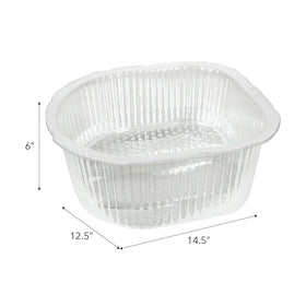 ForPro Universal Pedi Bath Liners image shows 50% thicker walls for leak prevention.