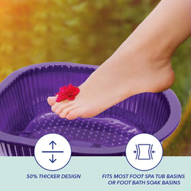 ForPro liners are 6 inches deep to hold water.