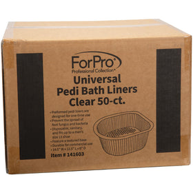 ForPro Universal Pedi Bath Liners in use demonstrate disposable hygiene benefits.
