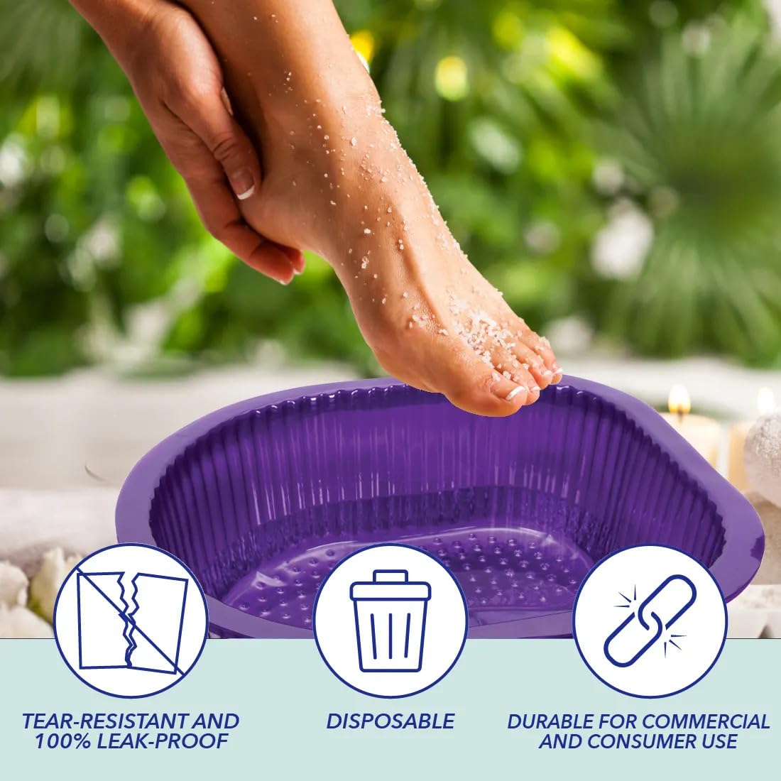 ForPro disposable liners provide hygienic, single-use pedicure sessions.