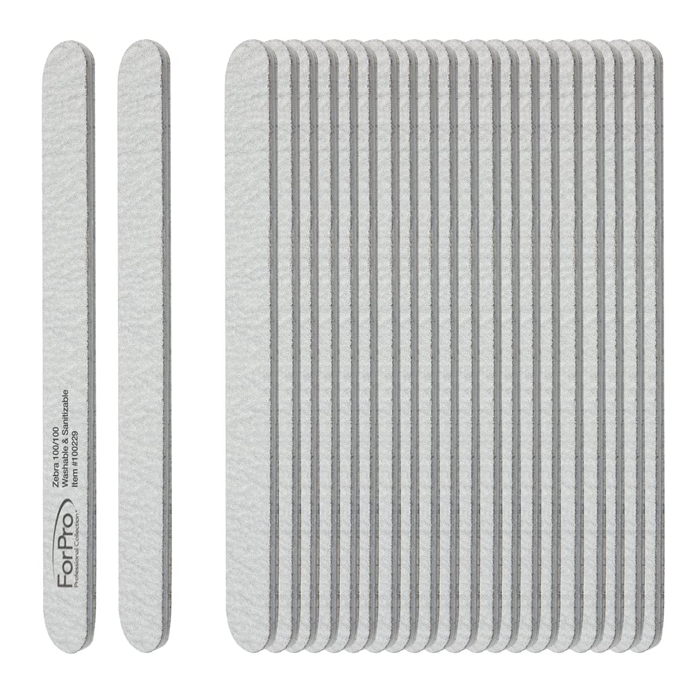 ForPro Zebra foam board shows the medium-grit side for refining edges.