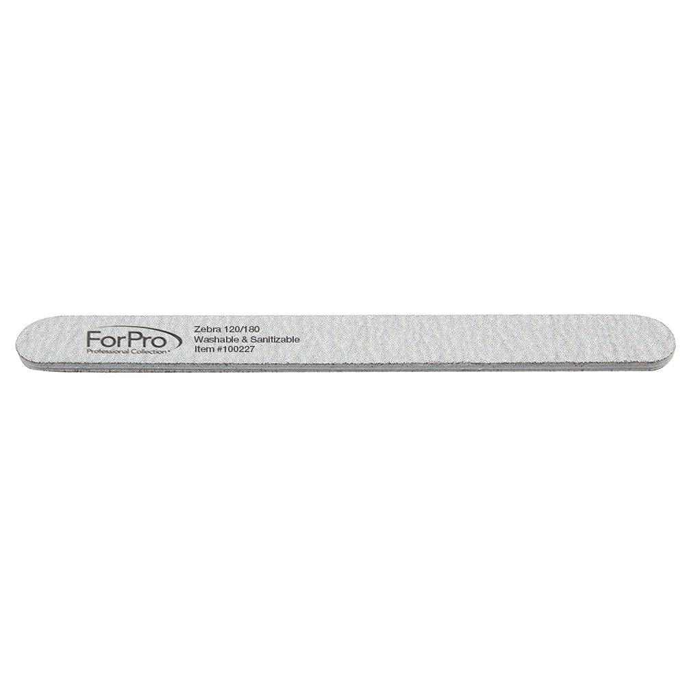 ForPro Zebra nail file double-sided 7-inch tool for efficient filing.