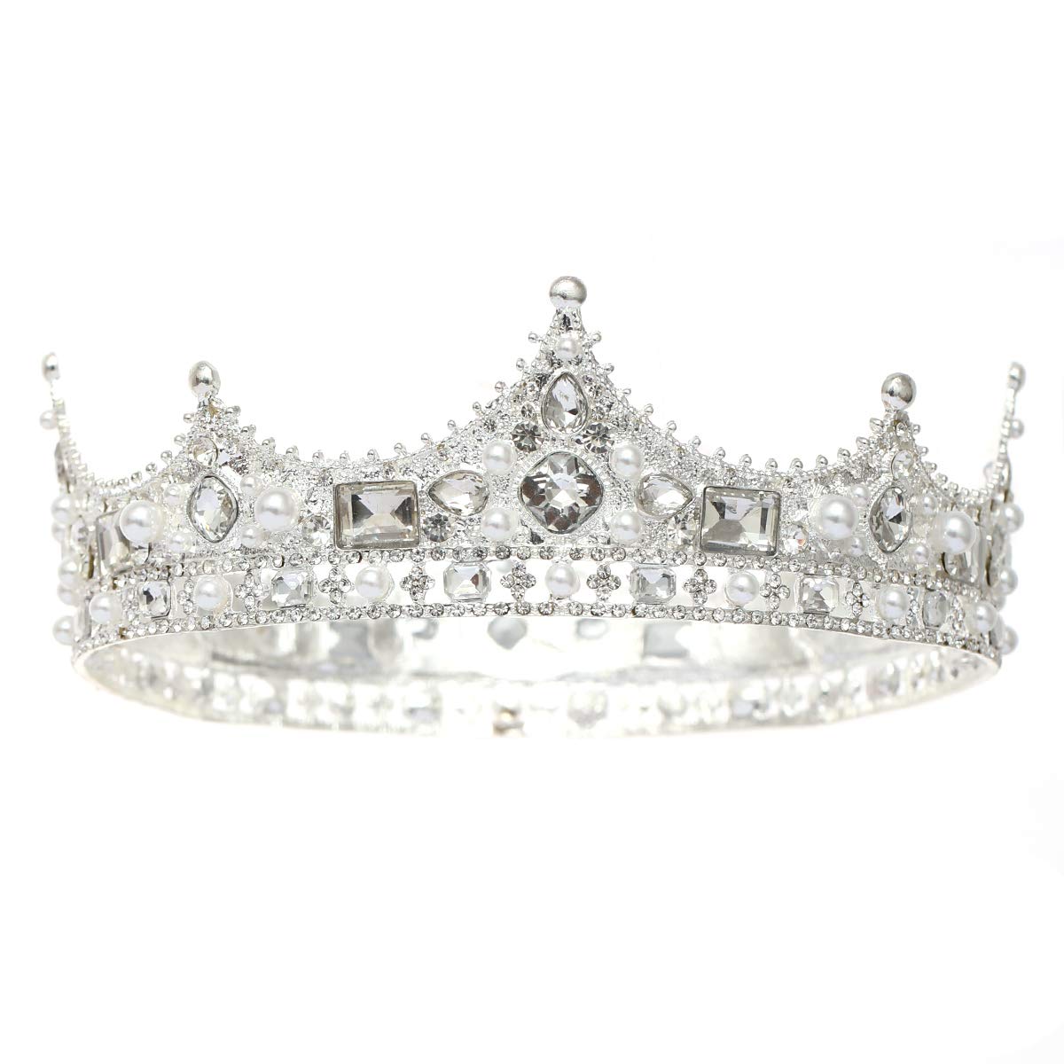 FORSEVEN King Crown for Men pearls detail with classic luxury finish