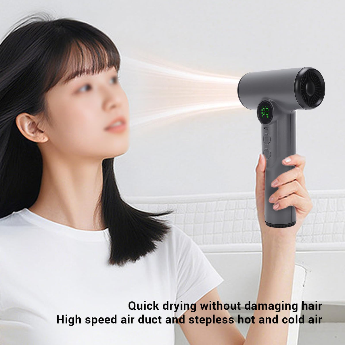 FOSA cordless hair dryer ABS shell shows robustness and reliable safety in daily use