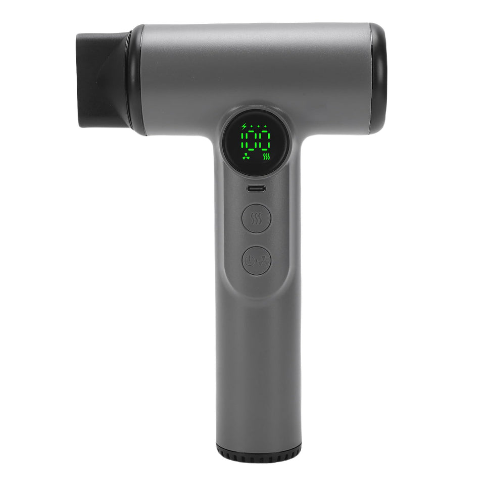 FOSA cordless hair dryer front view highlights compact travel-friendly design for quick styling