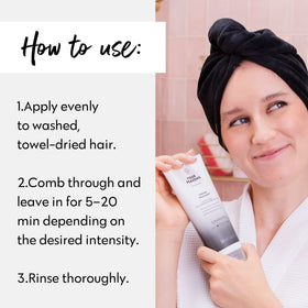 FOUR REASONS Color Mask Graphite creamy texture ready to apply on hair