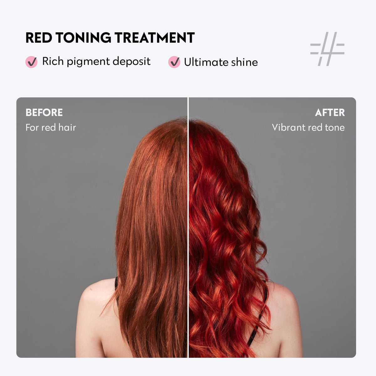 Creamy Color Mask Red texture ready for in-shower toning application.