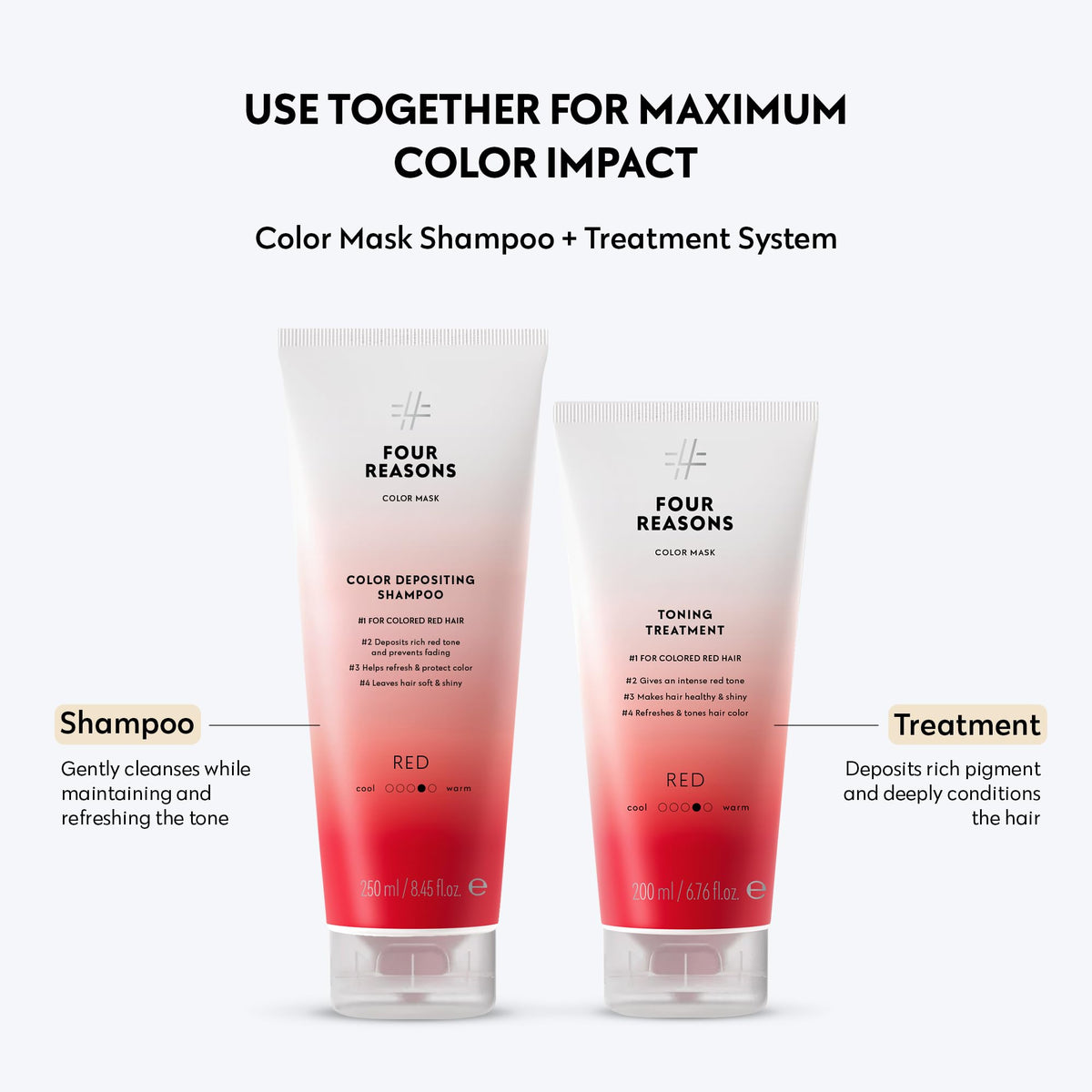 Color Mask Red packaging emphasizes vegan, cruelty-free credentials.