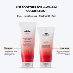 Color Mask Red packaging emphasizes vegan, cruelty-free credentials.