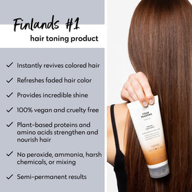 FOUR REASONS Color Mask Toffee on hair tones and maintains warm shade.