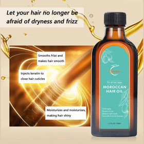 Fovcos Argan Treatment applied to damp hair for moisture