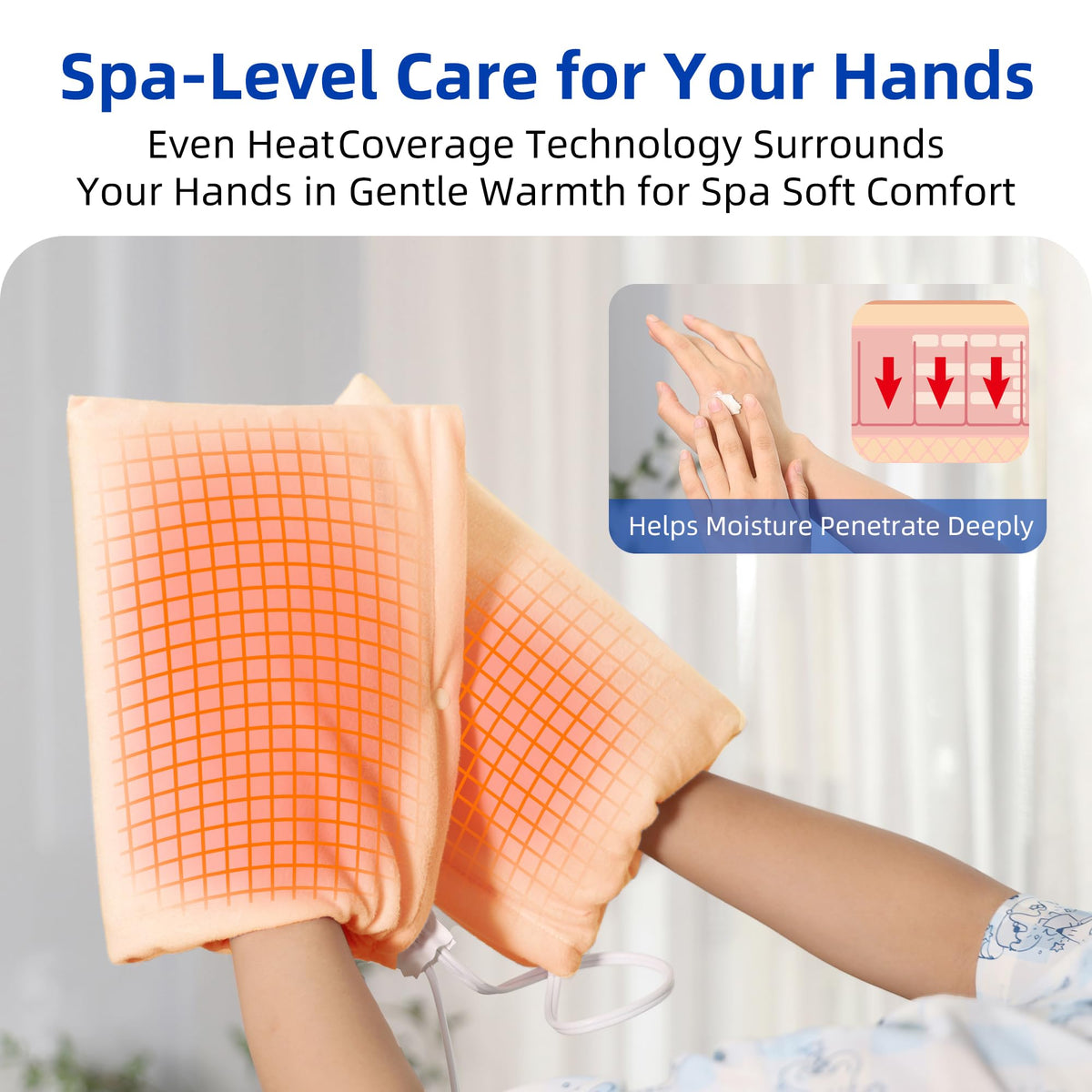 FOWARM 3-temp control offering low, medium, high heat options.