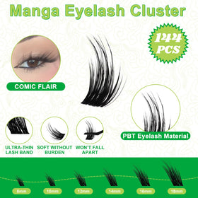 Fowendia cluster lashes are reusable and help achieve a voluminous, natural look.