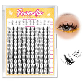 Fowendia Manga Lash Clusters packaging shows premium, lightweight fibers for natural appeal.