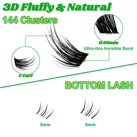 Fowendia soft born-soft lashes provide lightweight comfort and a natural appearance.