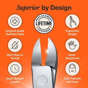 Fox Medical Equipment clippers with lifetime guarantee label signaling trusted, long-term use