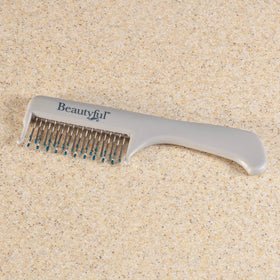 Fox Valley Traders Beautyful Teasing Comb highlights ergonomic 8-1/4 inch length for easy styling.
