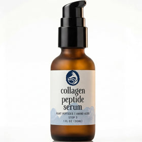 Foxbrim Naturals Peptide Collagen Serum bottle for daily anti-aging hydration.