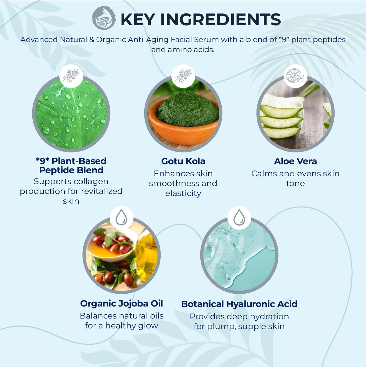 Foxbrim Naturals Peptide Collagen Serum close-up highlights clean plant-based formula.