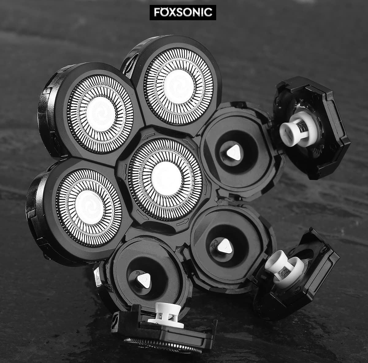 FOXSONIC 7D flex heads adapt to contours for closer results.