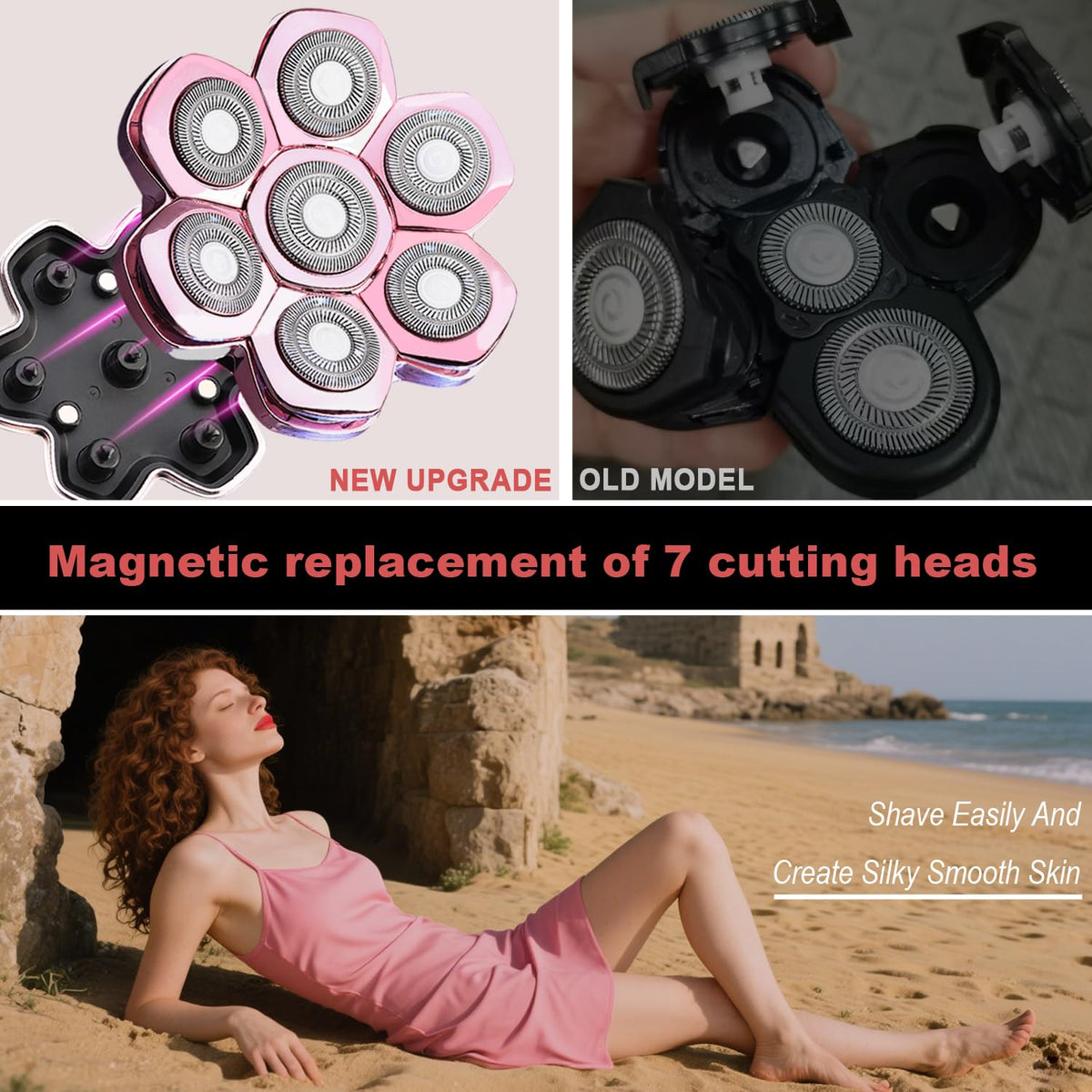 FOXSONIC blade removal enables easy cleaning under running water