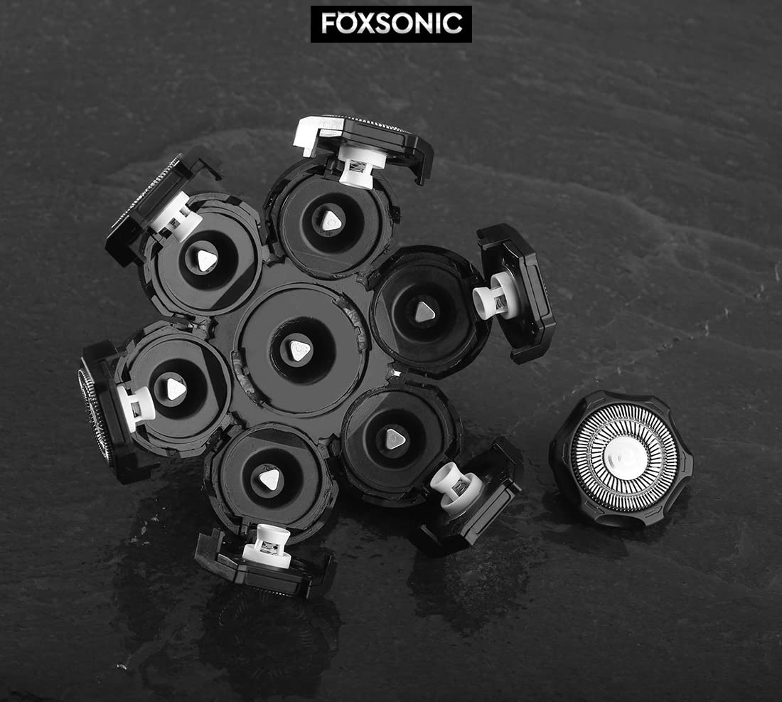 FOXSONIC easy snap-on heads are washable and easy to maintain.