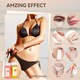 FOCTXI non-w woven wax strips for clean, mess-free waxing