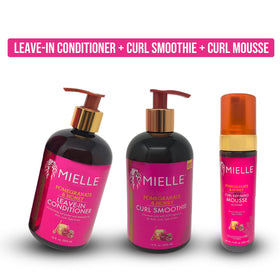 Foxy Cat Mielle Pomegranate & Honey Curl Smoothie bottle for defined, smooth curls