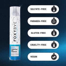 FoxyBae Dream Refresh vegan, sulfate-free formula for all hair types and colors.