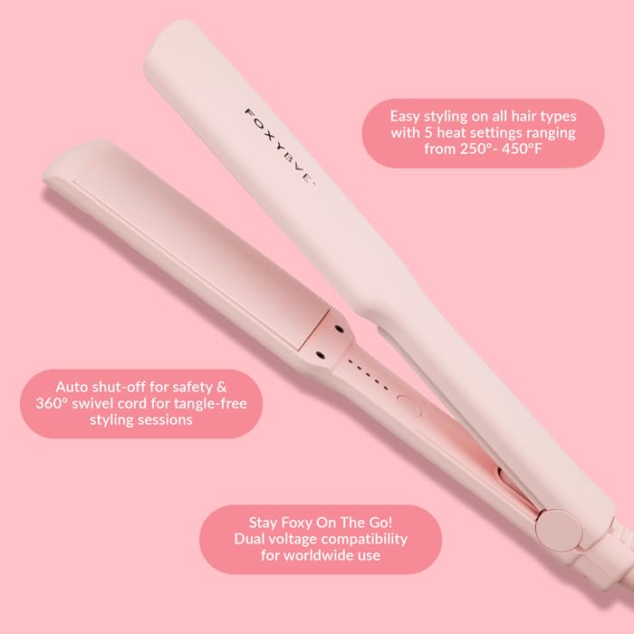 FoxyBae Sleek & Slay 360-cord image emphasizes tangle-free styling sessions.
