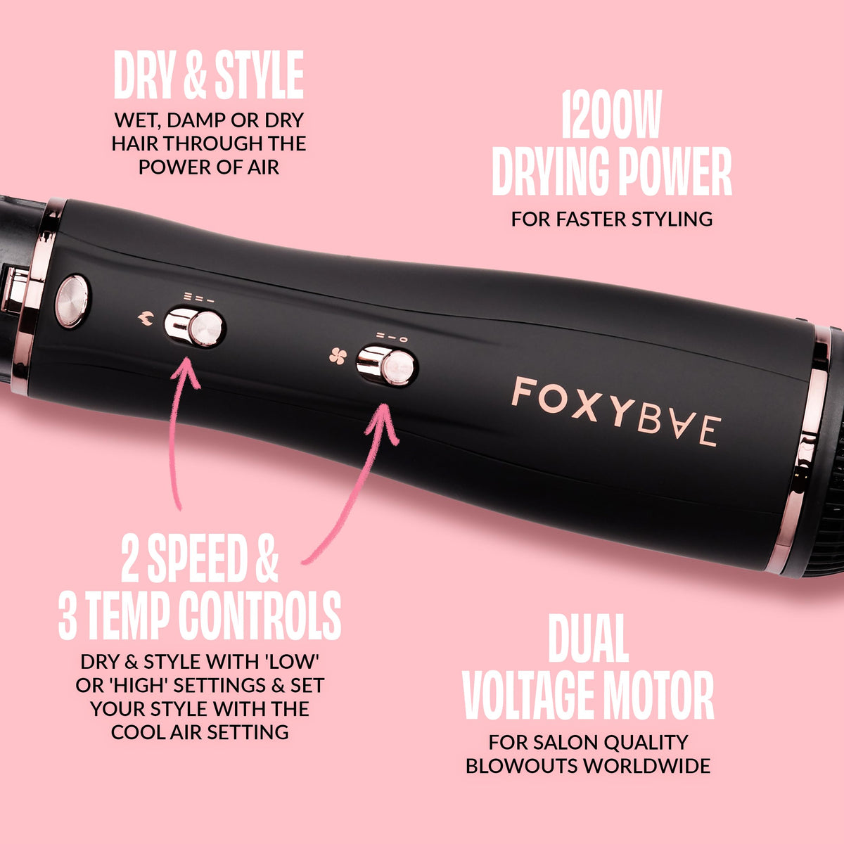 FoxyBae Super Styler diffuser distributes heat for even curls