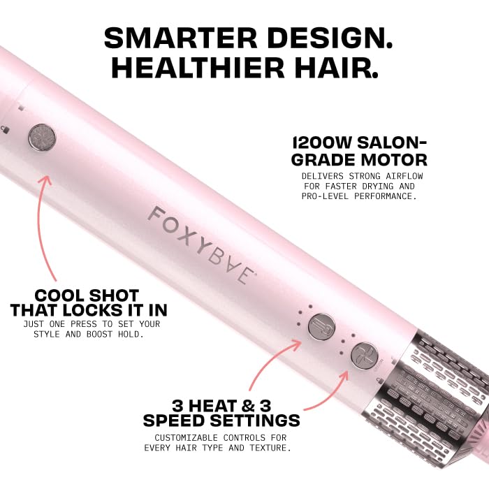 FoxyBae Super Styler Pro auto-wrap curler 02 creates natural waves with ease.