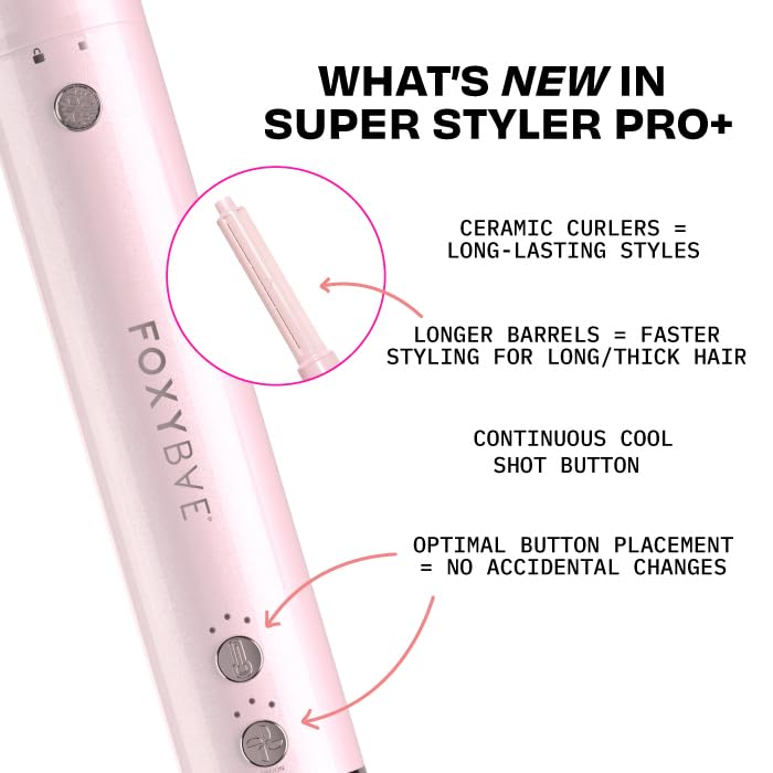 FoxyBae Super Styler Pro energy-efficient design supports fast styling with minimal power use.
