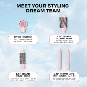 FoxyBae Super Styler Pro round brush adds volume and bounce for styling.