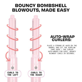 FoxyBae Super Styler Pro titanium barrels heat evenly for quick, consistent curls.