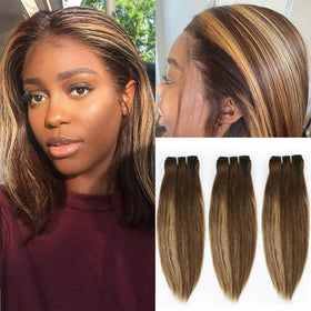 FQ 4x4 lace closure with pre-plucked baby hairs for natural parting.