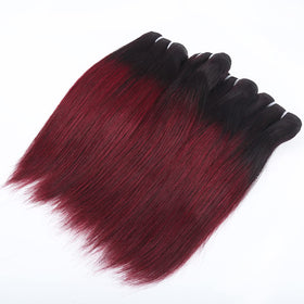 FQ Brazilian straight ombre hair for sleek styling and long wear.