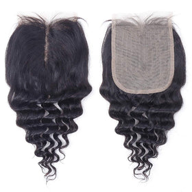 FQ Brazilian virgin hair bundle with deep wave texture in natural color