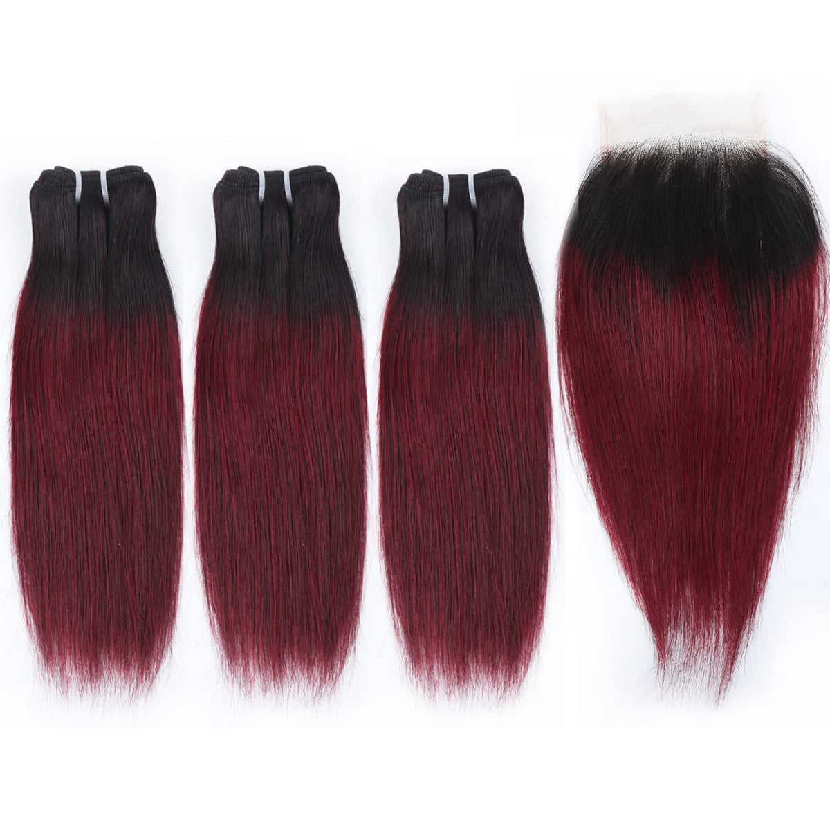FQ short bob with closure for a seamless, low-maintenance look.