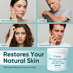 FQMUEV Calvris jojoba-extract skin-care feature emphasizes balanced hydration.