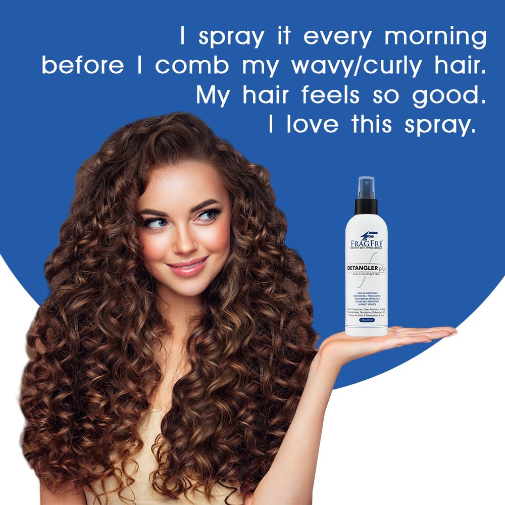 FRAGFRE Detangler-plus frizz-control for smoother blowouts.